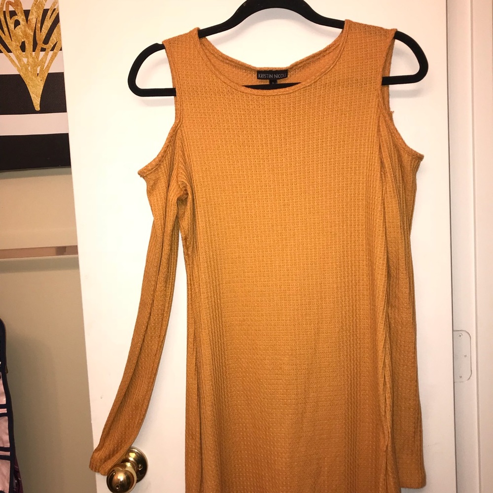 Mustard yellow dress